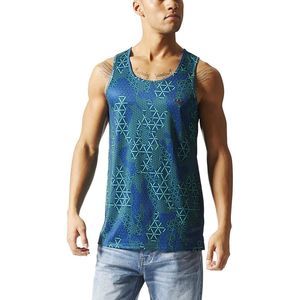 Adidas Mens Green Sport Luxe Sleeveless Tank Large
